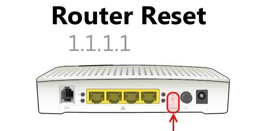1.1.1.1 router reset