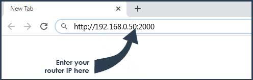 192.168.0.50:2000 login page