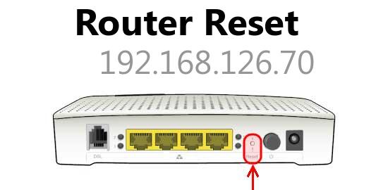 192.168.126.70 router reset