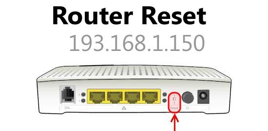 193.168.1.150 router reset