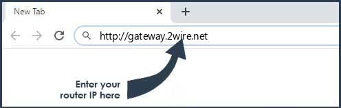 gateway.2wire.net login page