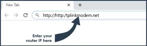 http:/tplinkmodem.net login page