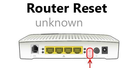 unknown router reset